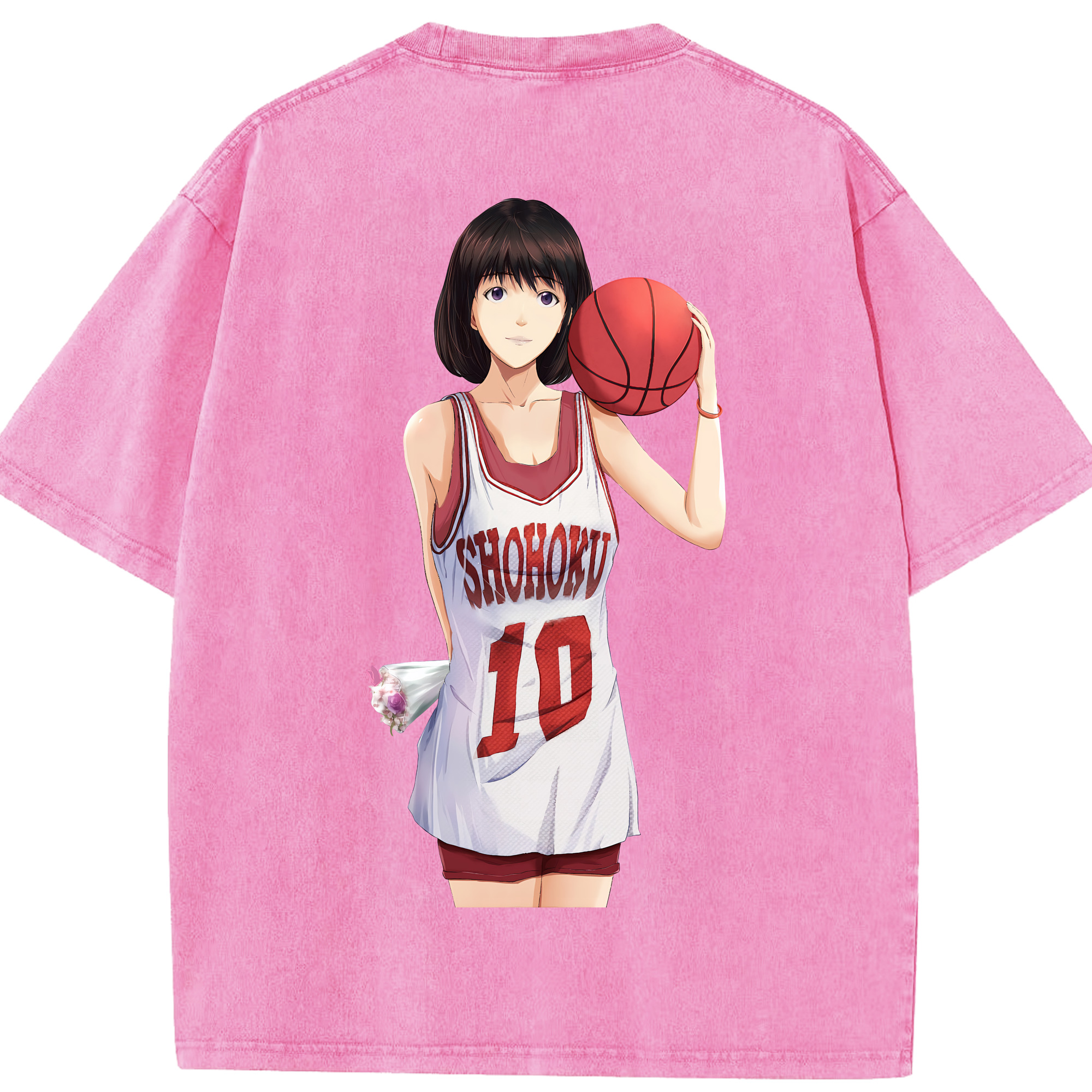 （画像用） SLAM DUNK／スラムダンク 綿100% ヴィンテージ風 半袖Tシャツ（背面プリント）